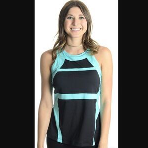 NWT Fila Teal/BlackColorblock Platinum Tank Top